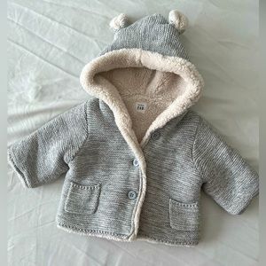Gap Factory Baby Sweater / Coat Grey Size 0-3 M